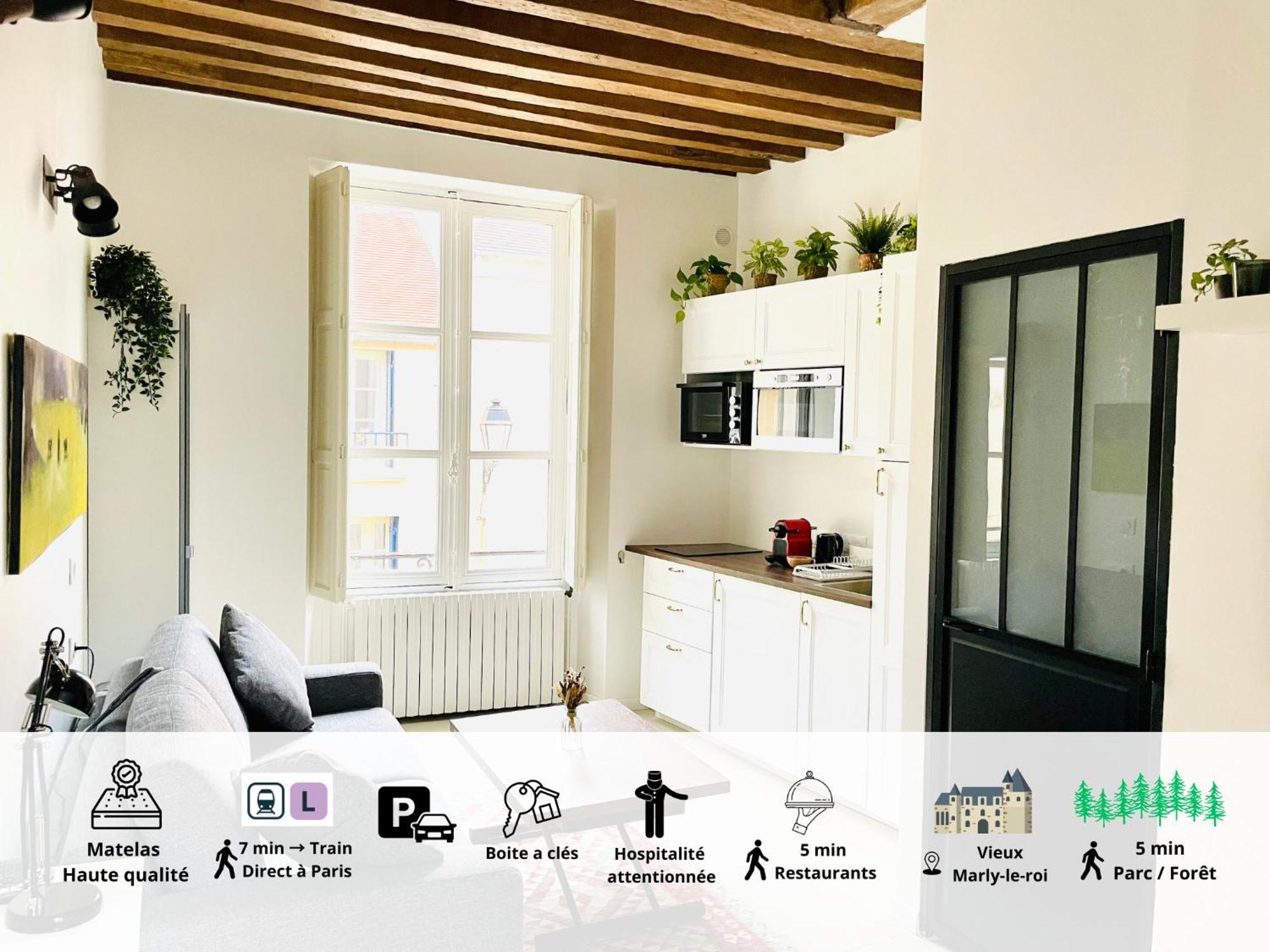 Studio Renove Et Tres Fonctionnel, 마를리 르 루아 외부 사진